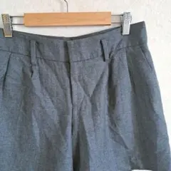 イエナ ショートパンツ グレー L ウール キュプラ 日本製 ゆったり