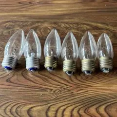 シャンデリア電球110V40W 6個セット