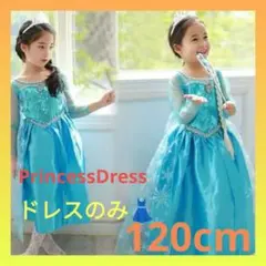 120cm エルサ風 プリンセスドレス アナ雪 お誕生日 クリスマス 新品