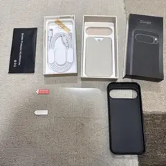 google pixel9pro スマホケース 保護シール　ピン　充電ケーブル