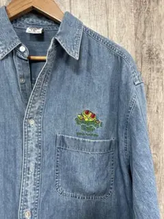 Rainforest Cafe レインフォレストカフェ カエル デニム シャツ