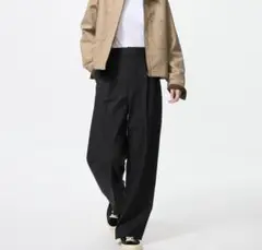 UNIQLO タックワイドパンツ　Sサイズ　ブラック