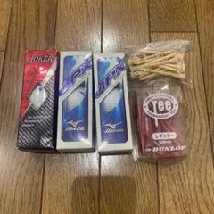 ゴルフボール、ティー　おまとめセット　ミズノ、ブリヂストン