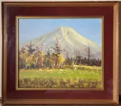 沢悟春夫 剣岳の遠望 油彩画 油絵 絵画 アート 油彩画 山の風景 風景画 沢悟春夫 剣岳の遠望 油彩画 油絵 絵画 アート 油彩画 山の風景