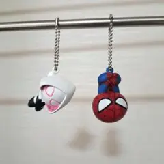 マーベル スパイダーマン プラプラ　スイングマスコット　フィギュア　キーホルダー