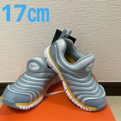 新品ナイキNIKE☆ダイナモフリー17㎝☆オーラ/ホワイトウォーンブルー438