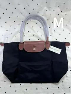 LONGCHAMP 黒 ナイロン ハンドバッグ Mサイズ