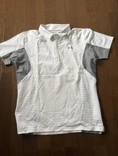 UNDER ARMOUR L ポロシャツ ホワイト/グレー