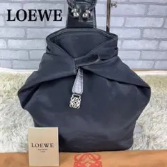 ✨極希少✨LOEWE アントン パテント シルバーチャーム リュック ナイロン