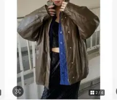PASTING LIKE FAKE LEATHER JACKET