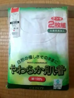 GUNZE メンズ半袖下着 Mサイズ 2枚組
