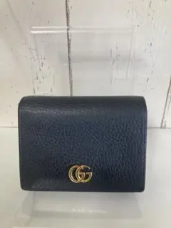 GUCCI グッチ gucci 二つ折り 財布 短財布 黒 レザー革 美品