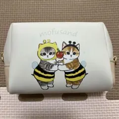 mofusand モフサンド 合皮ミニポーチ ミツバチにゃん