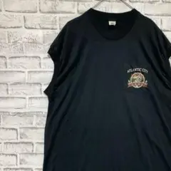 USA製90sヴィンテージTシャツ！シングルステッチ半袖古着ブラック3XL 15
