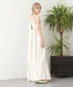 kastane ストライプジャガードキャミワンピース フレア マーメイド