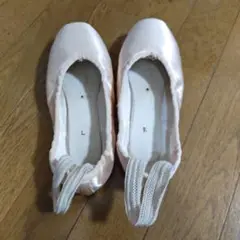 ピンクトゥシューズ L/R表示 ゴムバンド付き