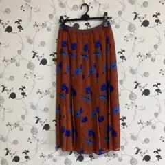 アンタイトル　フラワーシフォンプリーツスカート