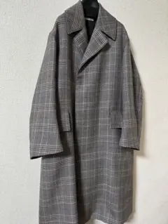 オーラリー 17aw グレンチェックコート