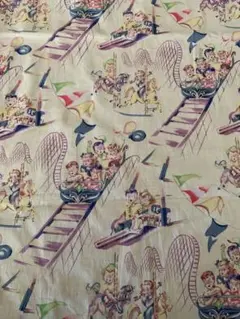 ヴィンテージファブリック　子ども　遊園地