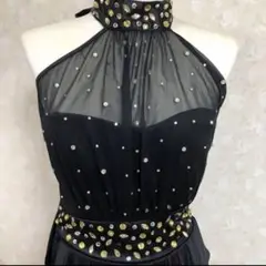 ドレスライン ホルターネックコクーンミニドレス