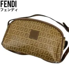 ✨良品 FENDI フェンディ ショルダーバッグ ズッカ柄 PVC レザー