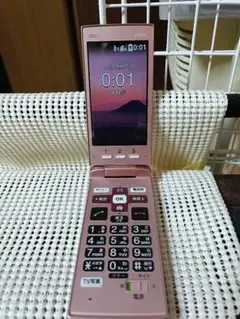 au KYF36 かんたんケータイ ピンク ガラケー 本体 激安