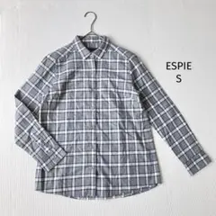 エスピエ ESPIE 長袖シャツ【36】チェック柄 カジュアル コットン100%