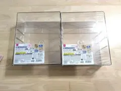 【新品未使用】ダイソー　壁にも付けられる　ディスプレイケース　3段　2個セット