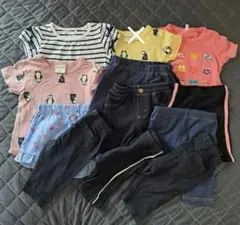 【２枚セット】サイズ80　　　　　　　半袖Tシャツ 半ズボン 長ズボン