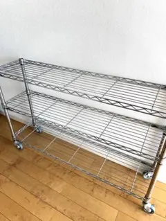 スチールラック 幅約119㎝縦幅29㎝高さ約69cm(タイヤの高さ含まず)