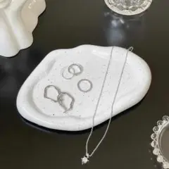 アクセサリープレート インテリア 雑貨 トレイ ウェーブ 韓国 海外 ニュアンス