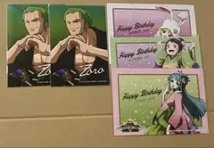 ワンピース　ブロマイド　特典ポストカード　まとめ売り　ゾロ　ほか