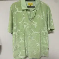GOLF WANG FLAME VELOUR POLO ベロアポロシャツ レザートリムベロアジップアップポロシャツ - C.O.M.E | 60