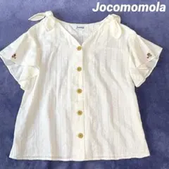 美品✨ ホコモモラ ショルダーリボンレースブラウス 半袖 近年モデル