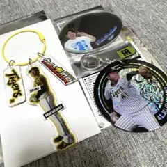 阪神タイガース 村上頌樹 ワイヤーリング キーホルダー ミラーステッカー