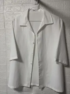 美品　ZARA リヨセルブレンドシャツ　サイズL