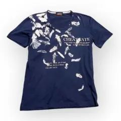 ニコルクラブフォーメン フェザーTシャツ 半袖Tシャツ ネイビー