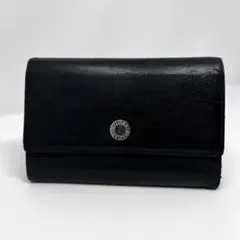 ブルガリ/三つ折り長財布/クラシコ/本革/黒