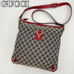 新品未使用品 GUCCI アビーライン ショルダーバッグ GG ゴールド金具 赤