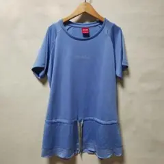 SPALDING ライトブルー半袖 Tシャツチュニック LL