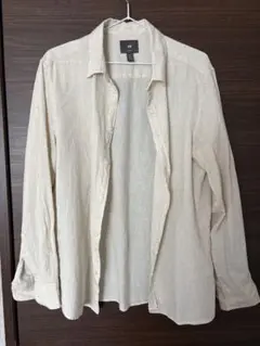 H&M スリムフィット ベージュシャツ EU 40