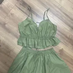 wcloset ビスチェ　スカート　セットアップ　ワンピース風