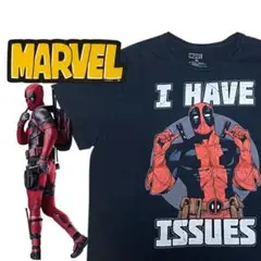 古着 MARVEL デッドプール XLキャラクターTシャツ
