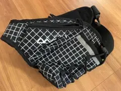 ユレニクイ YURENIKUI ランニング ボトルポーチ 黒 格子柄