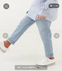 devirock タックデニムパンツ 100cm
