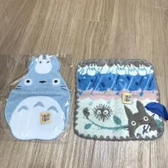 【新品、未使用‼︎】となりのトトロ タオルハンカチ 2点セット