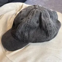 newhattan グレー デニムキャップ