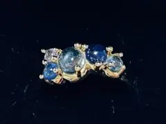 K18YG カボションカットリング　#9
