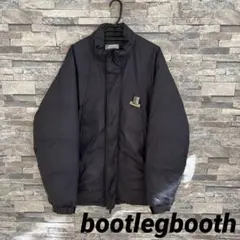 黒 ナイロン ダウンジャケット bootlegbooth