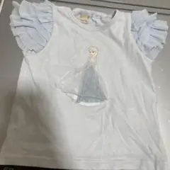 プティマイン　半袖フリルTシャツ　エルサ　110センチ